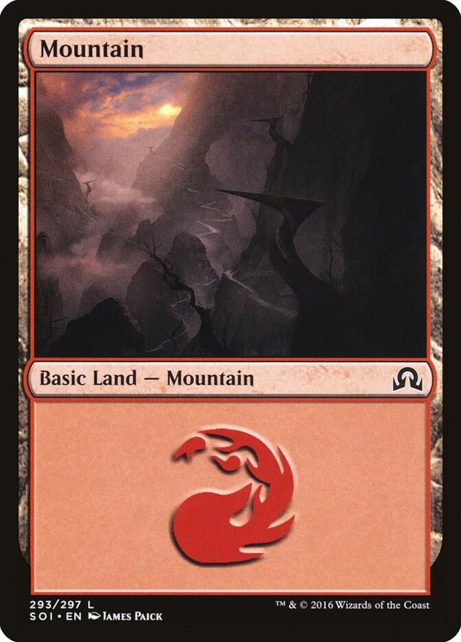Mountain 293 (Shadows over Innistrad)  - Foil | Good Games Adelaide SA