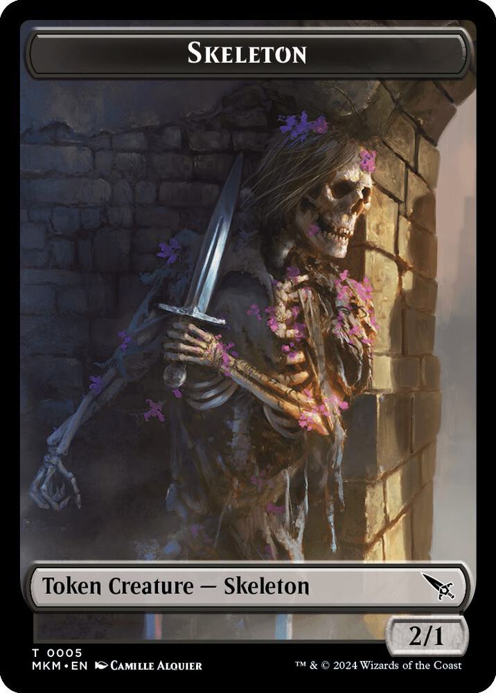 Skeleton Token 5 (Murders at Karlov Manor)  | Good Games Adelaide SA