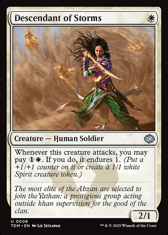 Descendant of Storms 8 (Tarkir: Dragonstorm)  - Foil | Good Games Adelaide SA