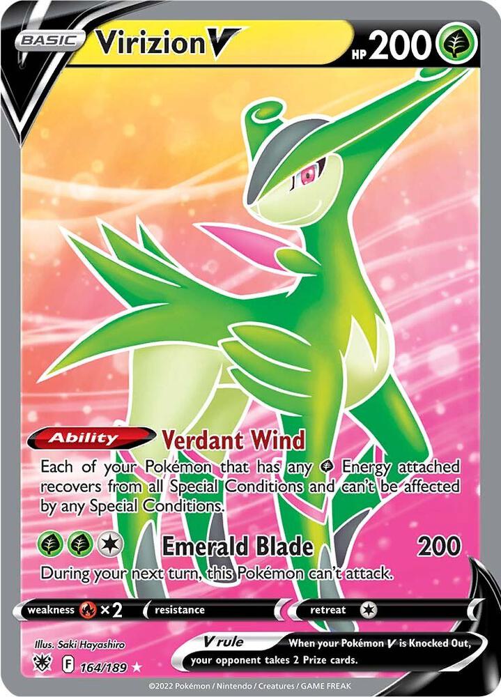 Virizion V Full Art 164/189 (SWSH10: Astral Radiance)  - Holofoil | Good Games Adelaide SA