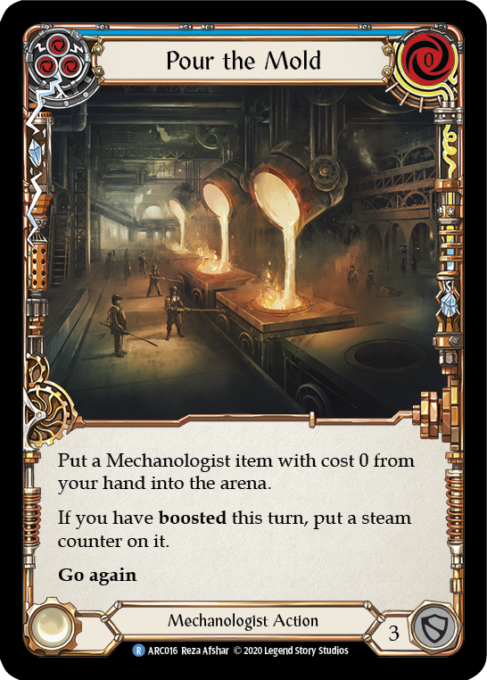 Pour the Mold (Blue) [U-ARC016] Unlimited Rainbow Foil | Good Games Adelaide SA