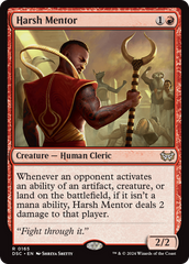 Harsh Mentor [Duskmourn: House of Horror Commander] | Good Games Adelaide SA