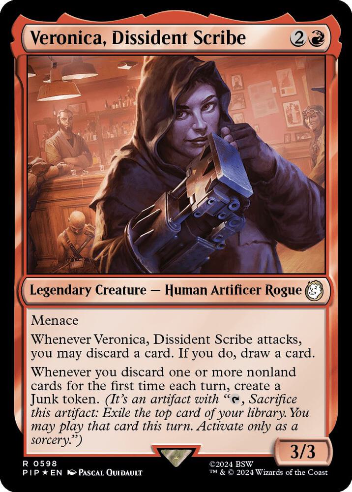 Veronica, Dissident Scribe 598 (Universes Beyond: Fallout)  - Foil | Good Games Adelaide SA