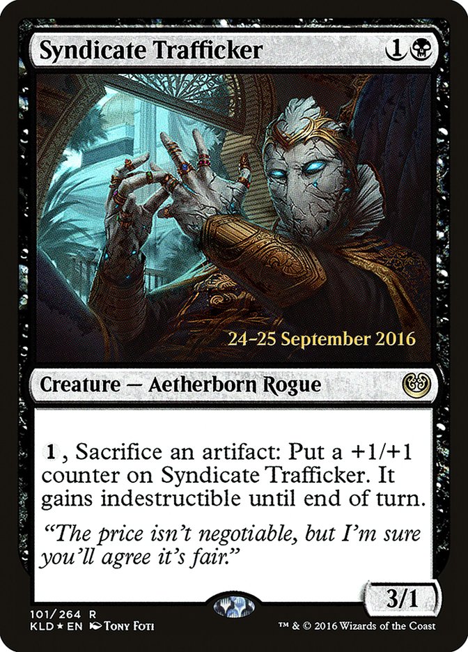 Syndicate Trafficker [Kaladesh Promos] | Good Games Adelaide SA