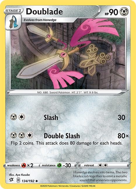Doublade 134/192 (SWSH02: Rebel Clash)  | Good Games Adelaide SA