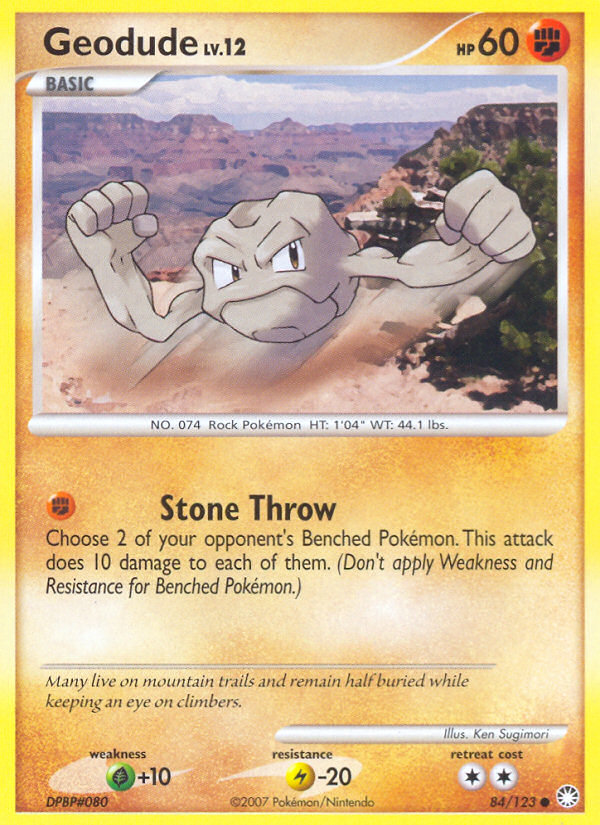 Geodude (84/123) [Diamond & Pearl: Mysterious Treasures] | Good Games Adelaide SA