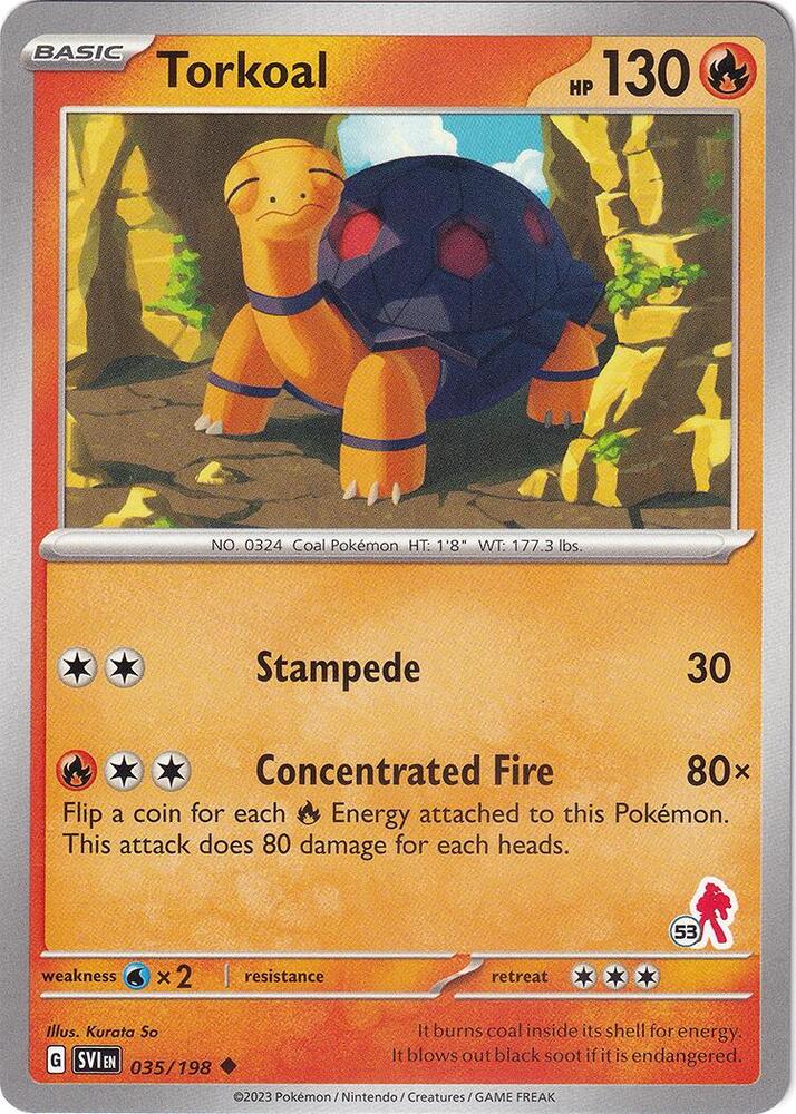 Torkoal Armarouge 53 035/198 (Battle Academy 2024)  | Good Games Adelaide SA
