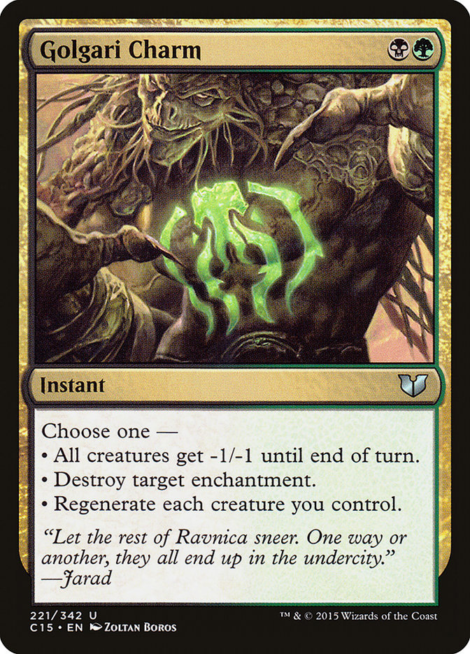 Golgari Charm [Commander 2015] | Good Games Adelaide SA