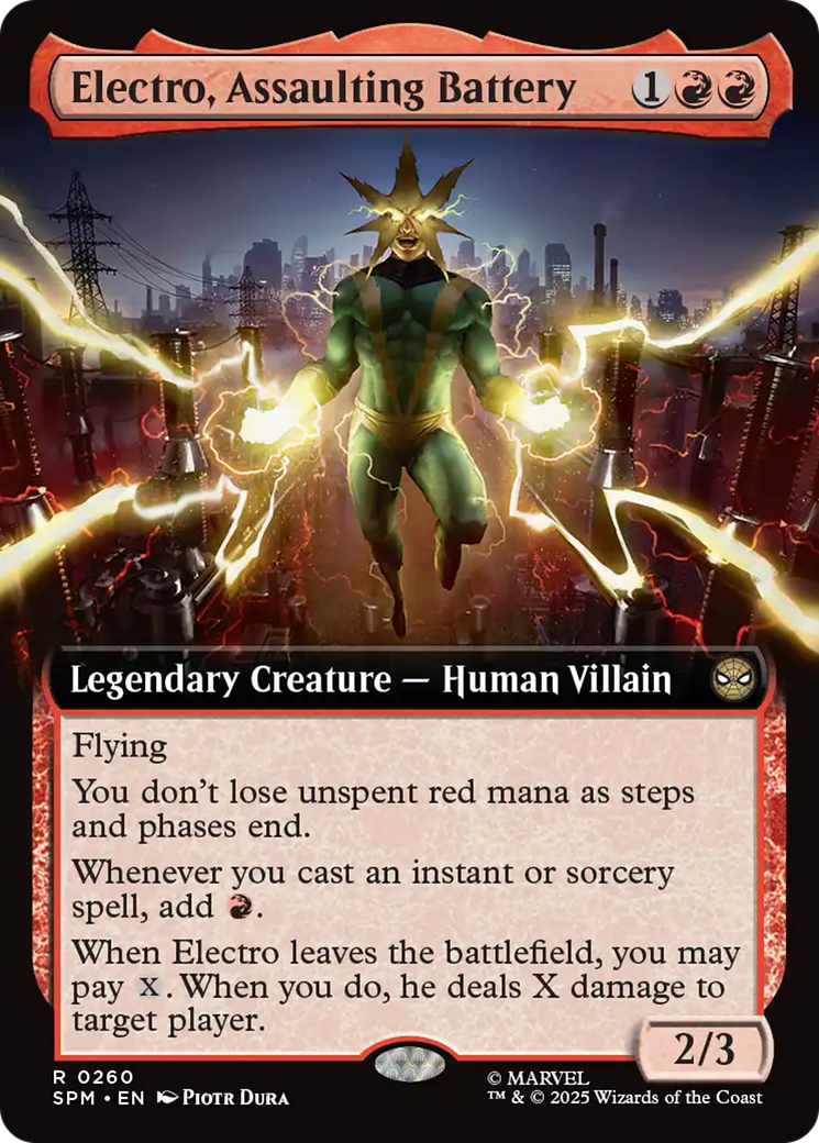 Electro, Assaulting Battery (Extended Art) [Marvel's Spider-Man] | Good Games Adelaide SA