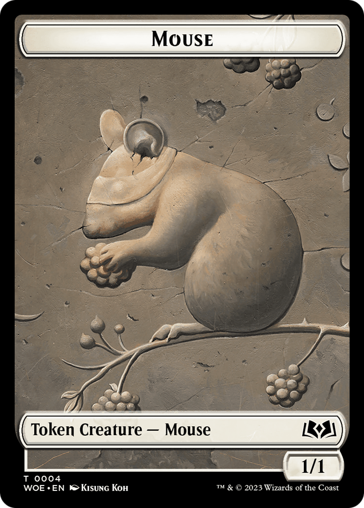 Mouse // Food (0012) Double-Sided Token [Wilds of Eldraine Tokens] | Good Games Adelaide SA