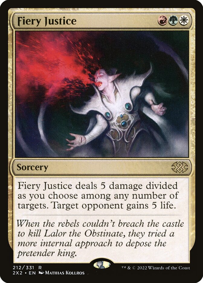 Fiery Justice 212 (Double Masters 2022)  - Foil | Good Games Adelaide SA