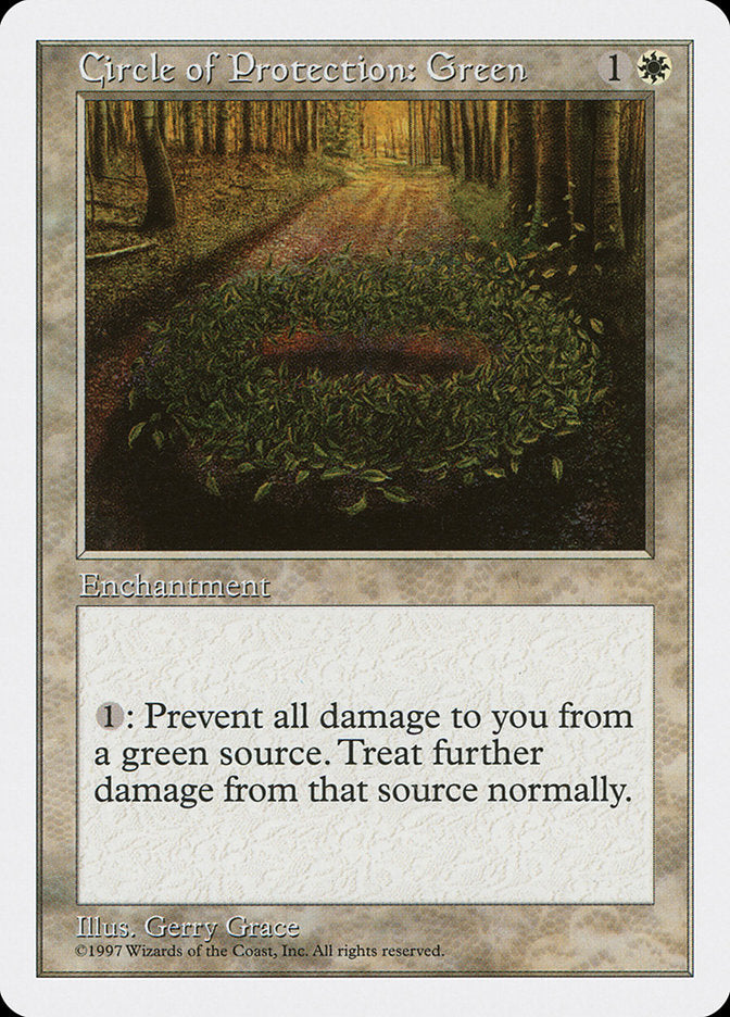 Circle of Protection: Green [Fifth Edition] | Good Games Adelaide SA