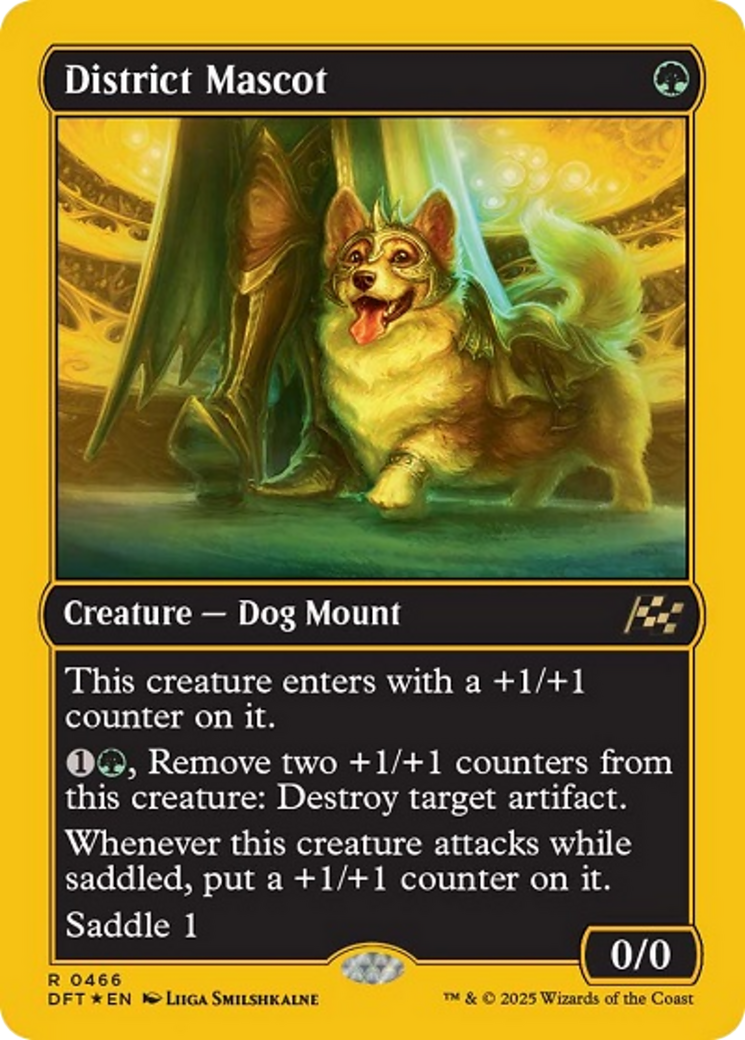 District Mascot (First-Place Foil) [Aetherdrift] | Good Games Adelaide SA
