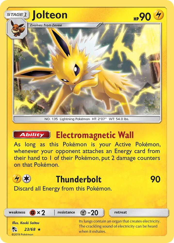 Jolteon 23/68 (Hidden Fates)  | Good Games Adelaide SA
