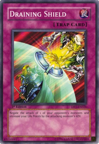 Draining Shield [DP1-EN026] Common | Good Games Adelaide SA