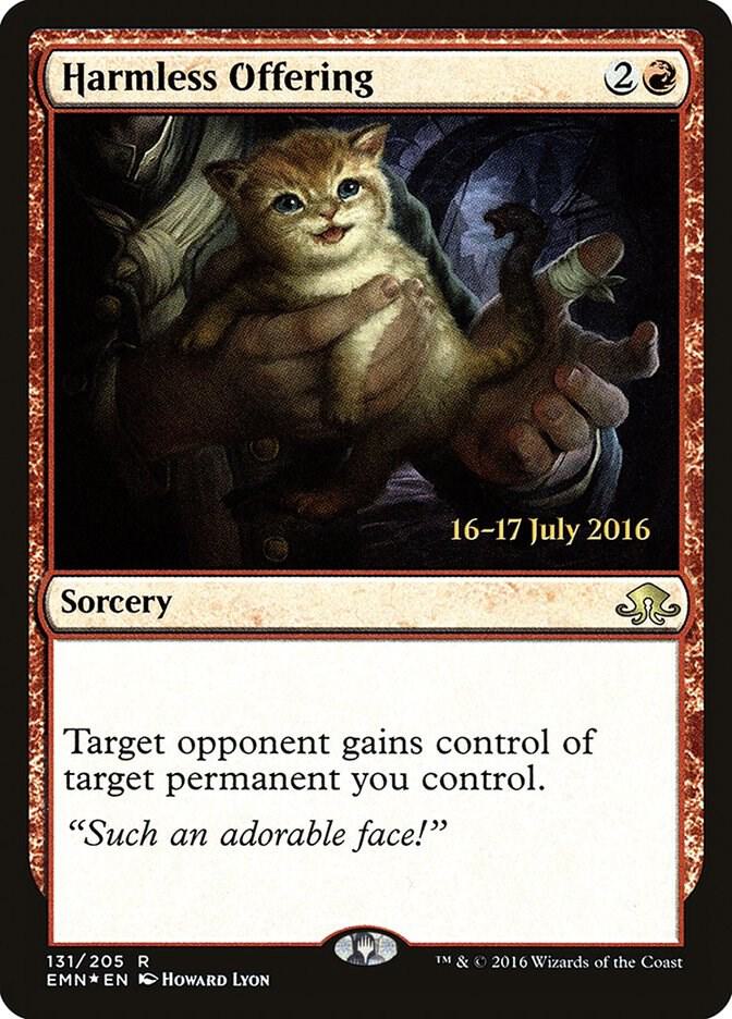 Harmless Offering 131 (Prerelease Cards)  - Foil | Good Games Adelaide SA