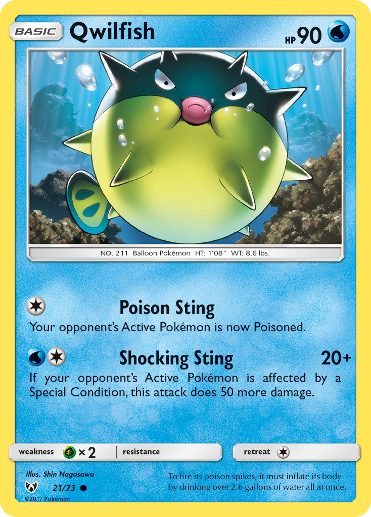 Qwilfish (21/73) [Sun & Moon: Shining Legends] | Good Games Adelaide SA