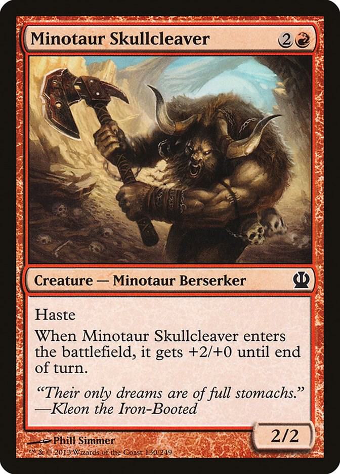 Minotaur Skullcleaver 130 (Theros)  - Foil | Good Games Adelaide SA