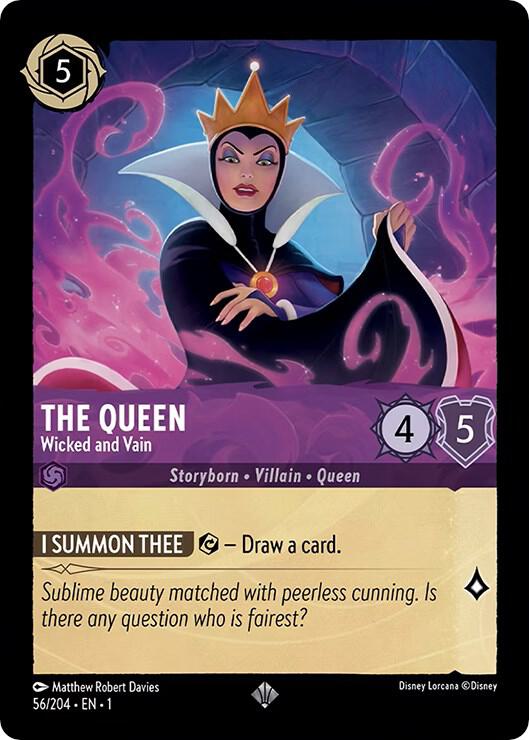 The Queen Wicked and Vain 56/204 (The First Chapter)  - Cold Foil | Good Games Adelaide SA