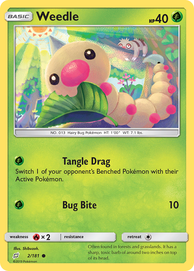 Weedle (2/181) [Sun & Moon: Team Up] | Good Games Adelaide SA