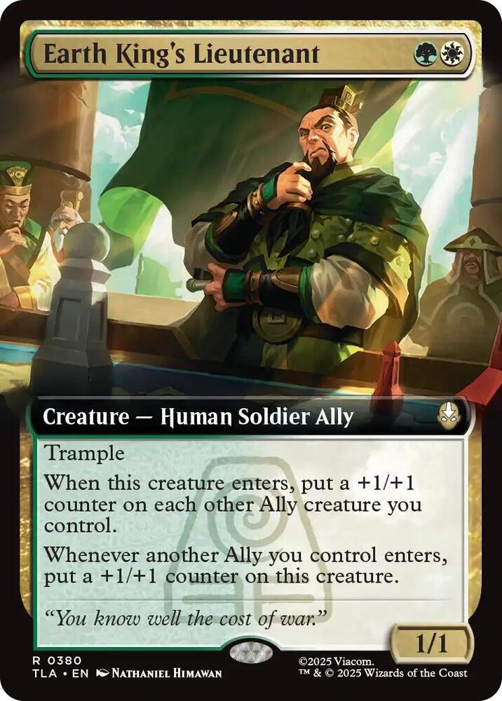 Earth King's Lieutenant  380/286 (Avatar: The Last Airbender)  - Extended Art Foil | Good Games Adelaide SA