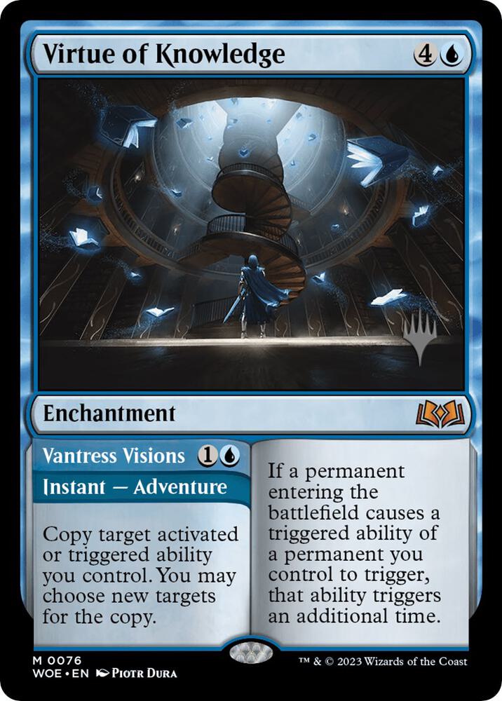 Virtue of Knowledge 76 (Promo Pack: Wilds of Eldraine)  - Foil | Good Games Adelaide SA