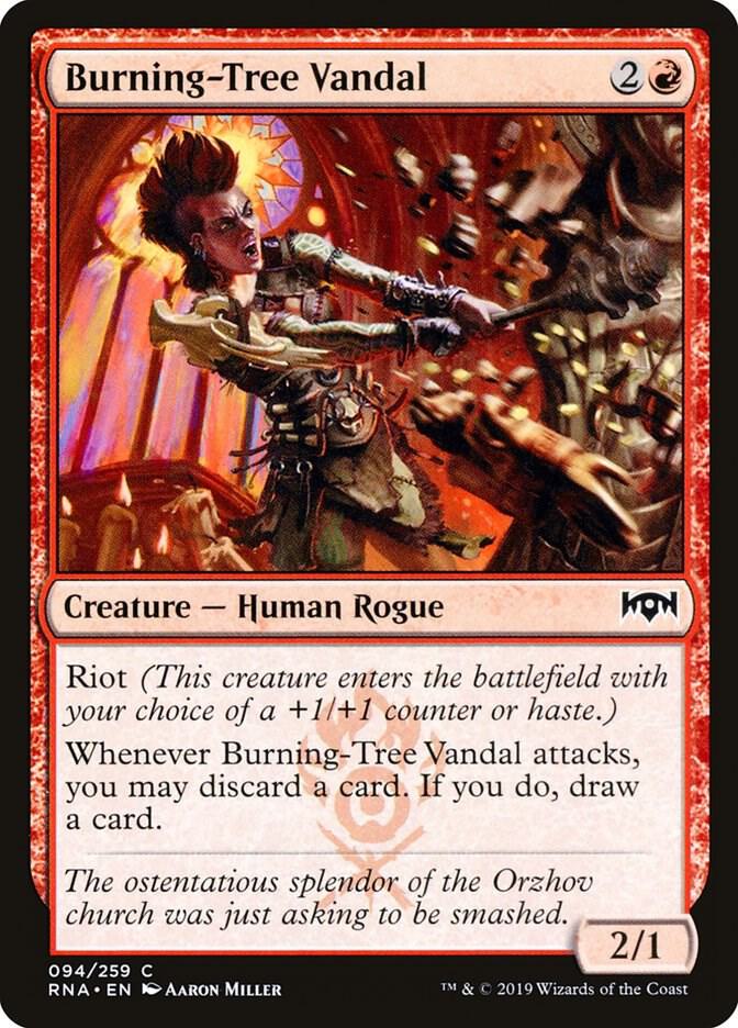 Burning-Tree Vandal 94 (Ravnica Allegiance)  - Foil | Good Games Adelaide SA