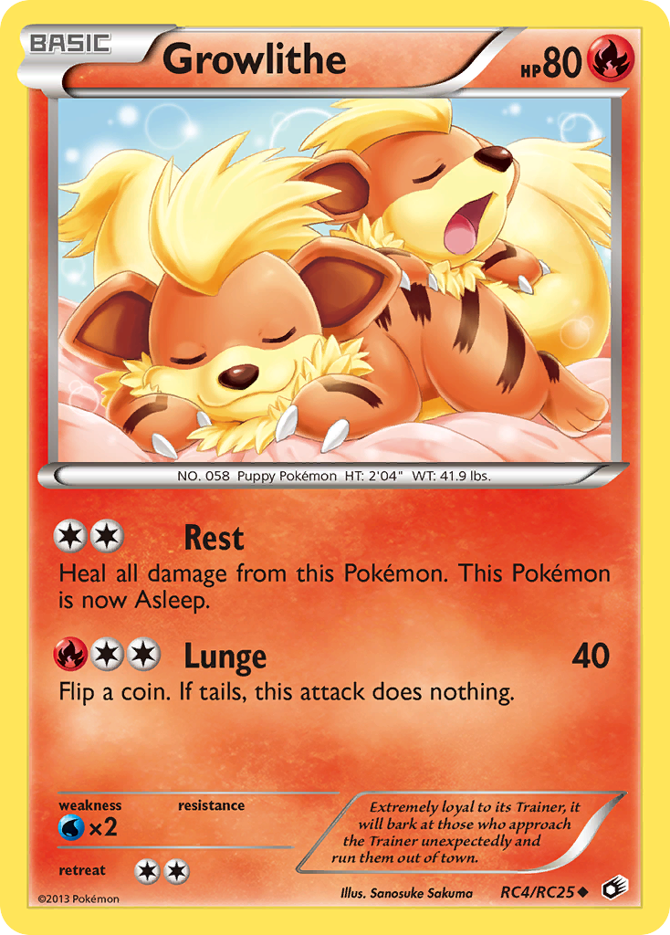 Growlithe (RC4/RC25) [Black & White: Legendary Treasures] | Good Games Adelaide SA