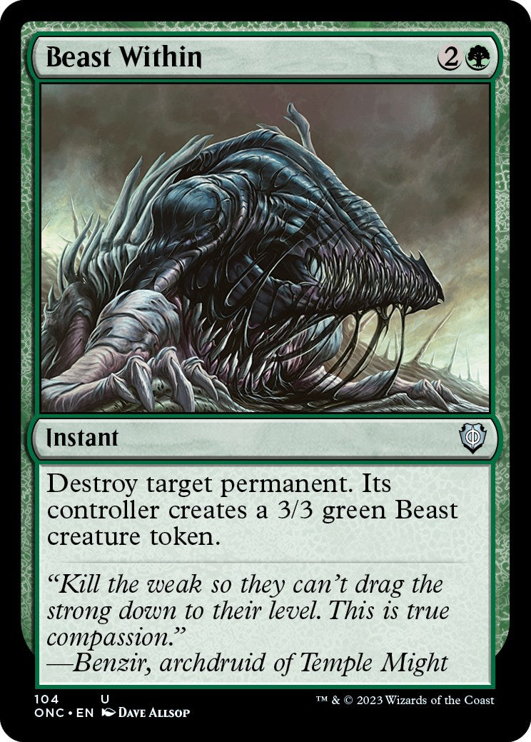 Beast Within [Phyrexia: All Will Be One Commander] | Good Games Adelaide SA
