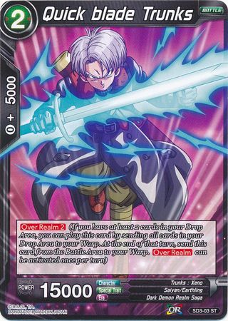 Quick blade Trunks (Starter Deck - The Dark Invasion) [SD3-03] | Good Games Adelaide SA