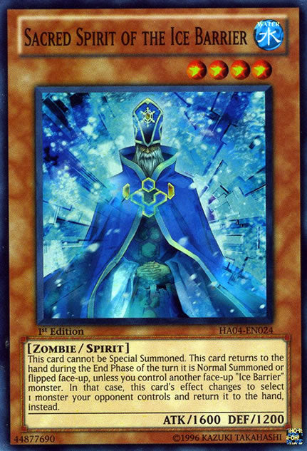 Sacred Spirit of the Ice Barrier [HA04-EN024] Super Rare | Good Games Adelaide SA