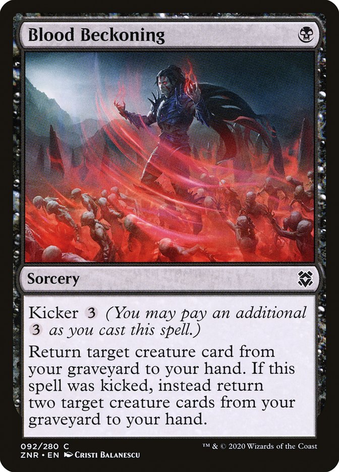 Blood Beckoning 92/280 (Zendikar Rising)  | Good Games Adelaide SA