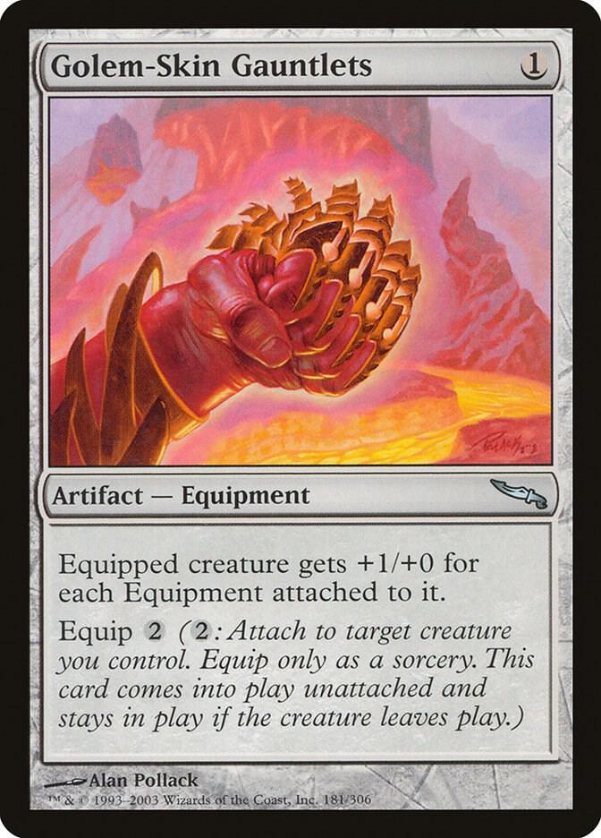 Golem Skin Gauntlets 181 (Mirrodin)  - Foil | Good Games Adelaide SA