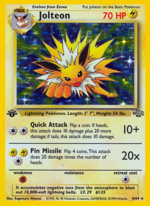 Jolteon (4/64) [Jungle 1st Edition] | Good Games Adelaide SA