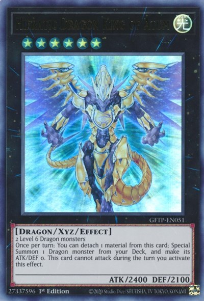 Hieratic Dragon King of Atum [GFTP-EN051] Ultra rare | Good Games Adelaide SA