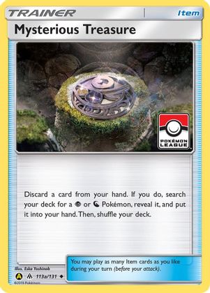 Mysterious Treasure (113a/131) (League Promo) [Sun & Moon: Forbidden Light] | Good Games Adelaide SA