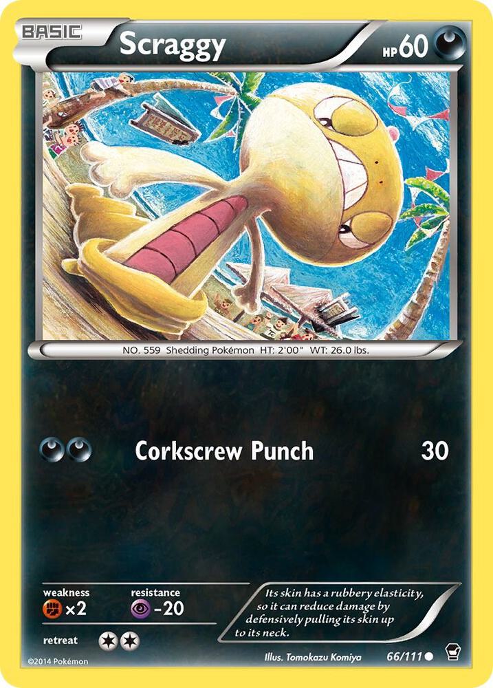 Scraggy 66/111 (XY - Furious Fists)  | Good Games Adelaide SA