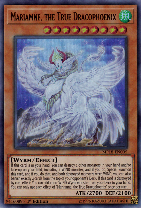 Mariamne, the True Dracophoenix [MP18-EN005] Ultra Rare | Good Games Adelaide SA