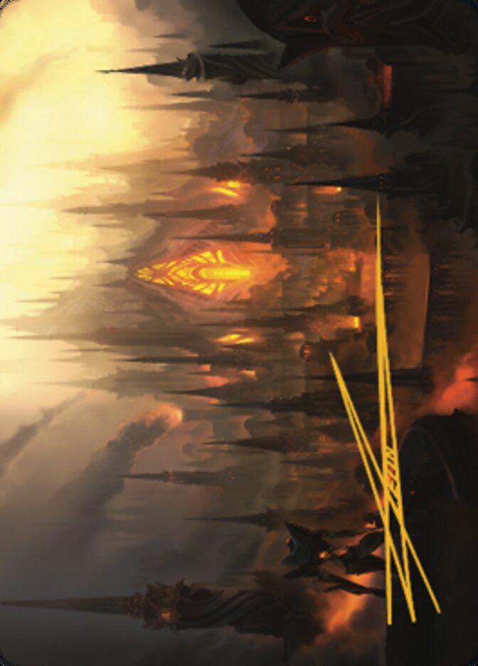 Mishra's Foundry Art Card (Gold-Stamped Signature) [The Brothers' War Art Series] | Good Games Adelaide SA