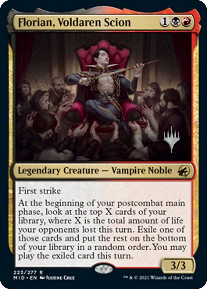Florian Voldaren Scion 223 (Promo Pack: Innistrad: Midnight Hunt)  - Foil | Good Games Adelaide SA