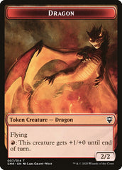 Dragon // Golem Token [Commander Legends Tokens] | Good Games Adelaide SA