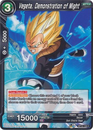 Vegeta, Demonstration of Might (BT10-129) [Rise of the Unison Warrior 2nd Edition] | Good Games Adelaide SA