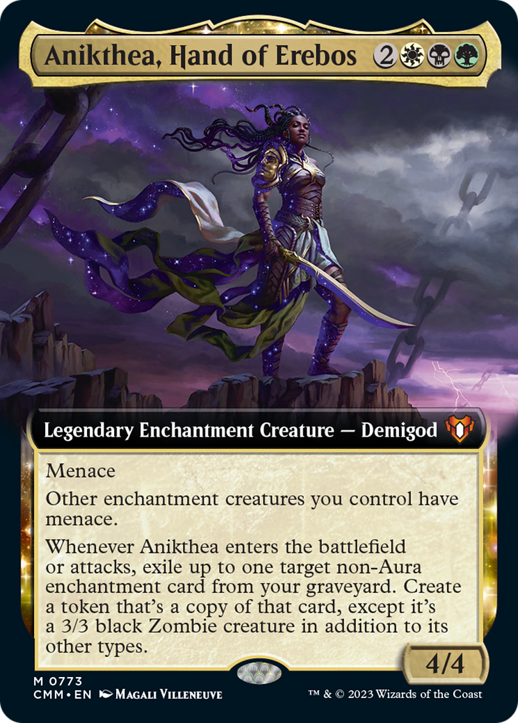 Anikthea, Hand of Erebos (Extended Art) [Commander Masters] | Good Games Adelaide SA