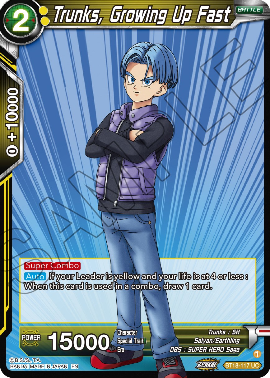 Trunks, Growing Up Fast (BT18-117) [Dawn of the Z-Legends] | Good Games Adelaide SA