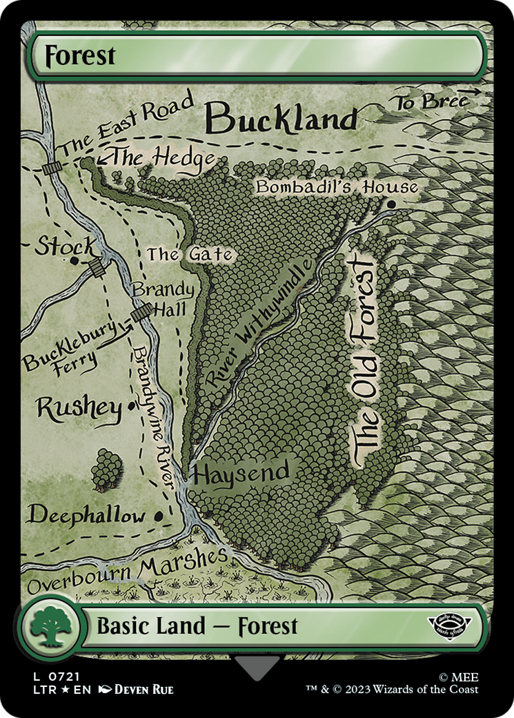 Forest (0721) (Surge Foil) [The Lord of the Rings: Tales of Middle-Earth] | Good Games Adelaide SA