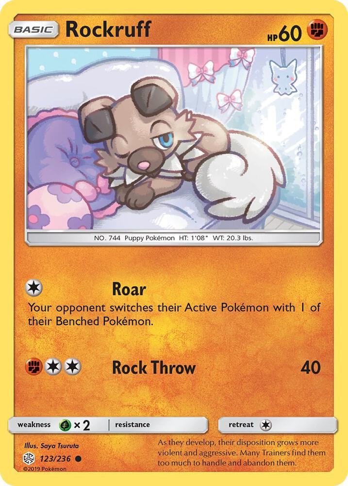 Rockruff 123/236 (SM - Cosmic Eclipse)  | Good Games Adelaide SA