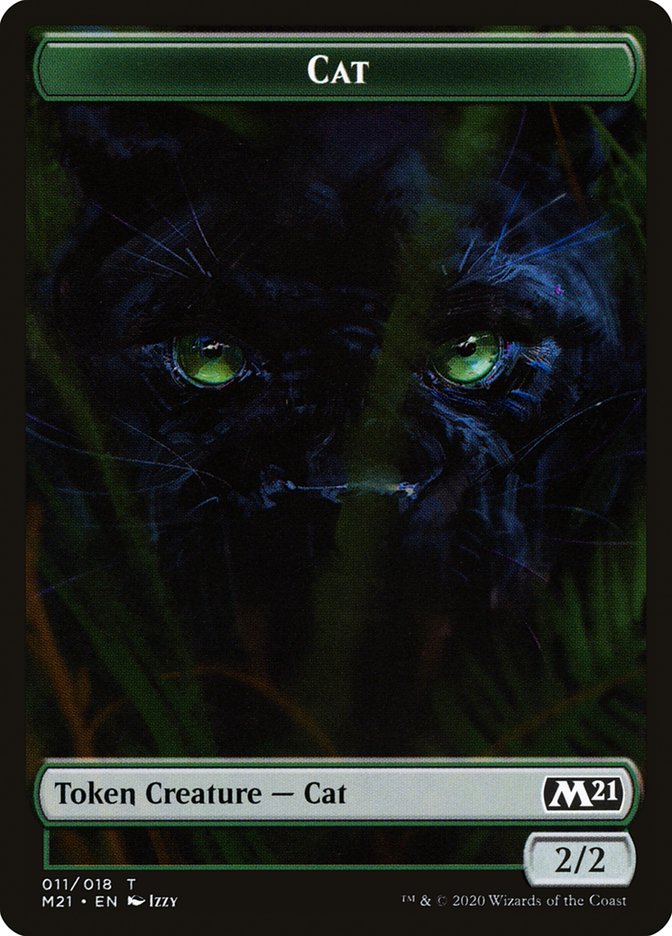 Beast // Cat (011) Double-sided Token [Core Set 2021 Tokens] | Good Games Adelaide SA
