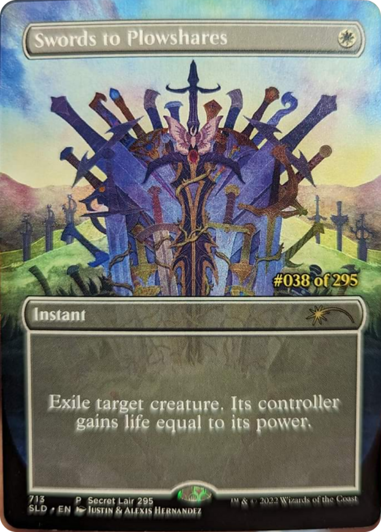 Swords to Plowshares (Serial Numbered) [Secret Lair Drop Series] | Good Games Adelaide SA