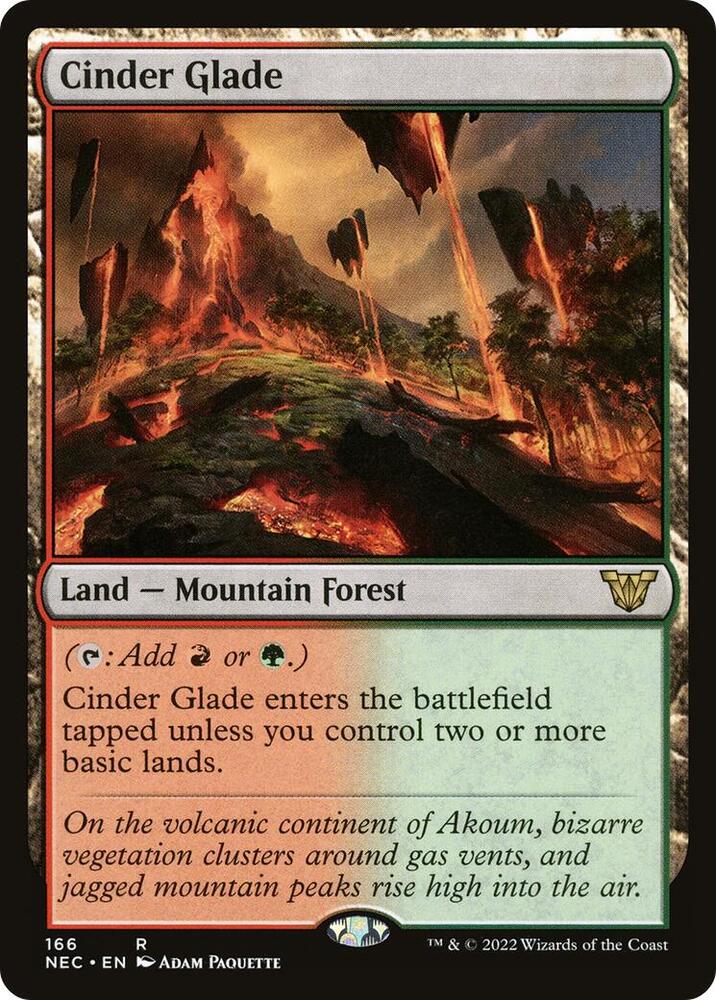 Cinder Glade 166/38 (Commander: Kamigawa: Neon Dynasty)  | Good Games Adelaide SA