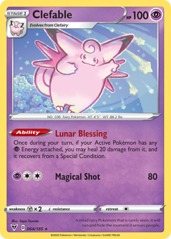 Clefable (064/185) [Sword & Shield: Vivid Voltage] | Good Games Adelaide SA